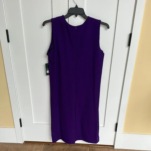 Ralph Lauren Purple Sleeveless Dress Size 1X - Picture 3 of 6